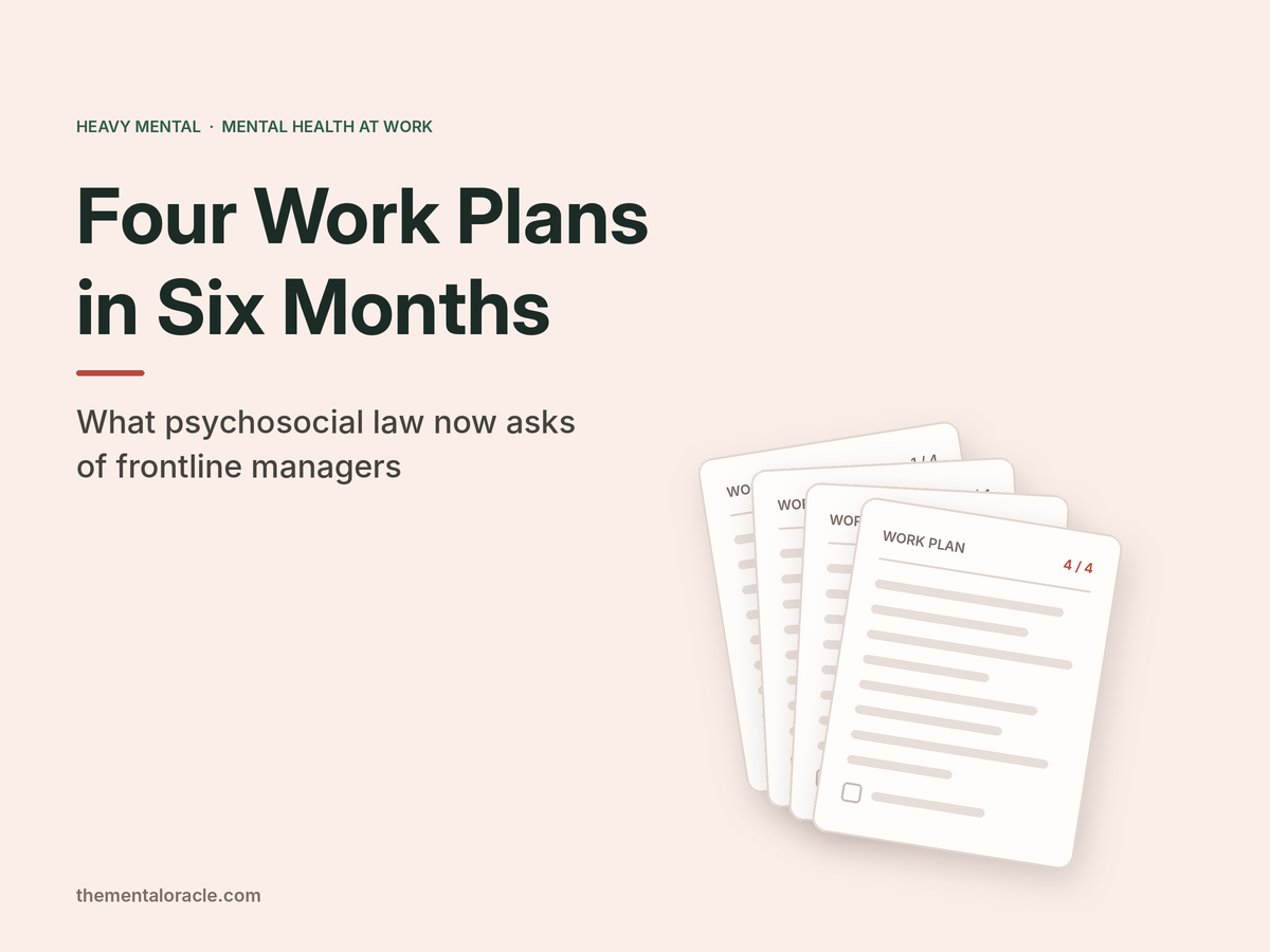 Four stacked performance work plan documents, the last marked 4 of 4